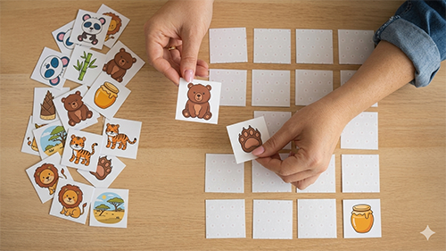 Gioco di memoria per il training delle funzioni esecutive nei bambini